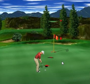 Does Pin High in Golf indicate the "depth" of a shot?