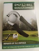 G stamp Golf Ball Monogrammer