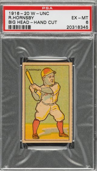 Rogers Hornsby #7, 1916 W-UNC