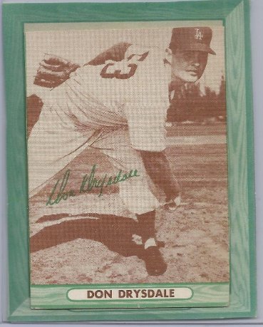 Don Drysdale Baseball Card by Bell Brand Potato Chips