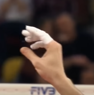 How do Volleyball players tape their fingers?