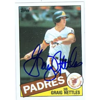 Graig Nettles Autographed Baseball Card
