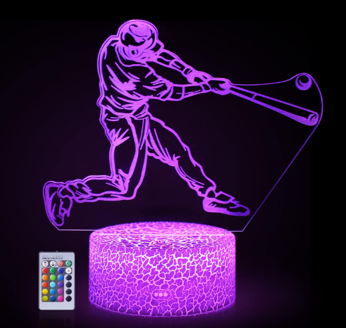 Baseball 3D Night Light Lamp Illusion