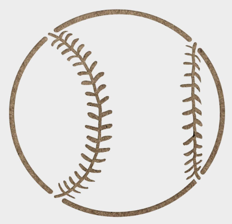 Baseball Stencil Reusable Stencils for Painting