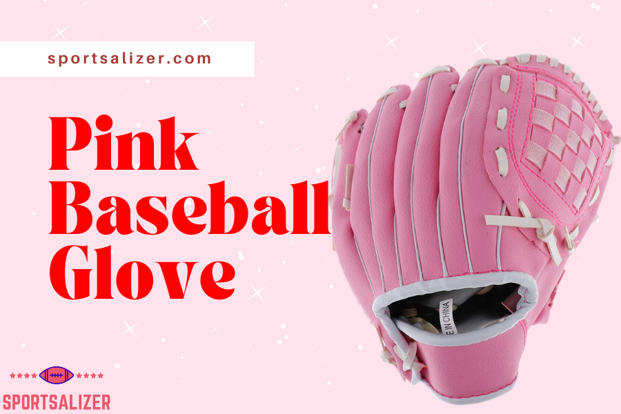 pink baseball glove